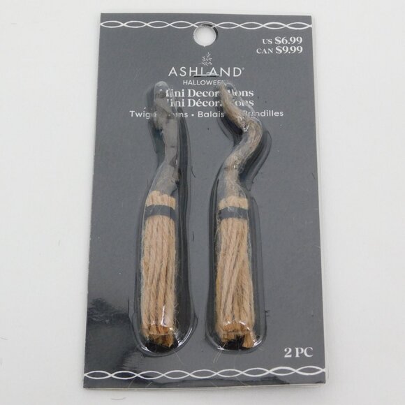 3 Packages Ashland Halloween Mini Decorations Witch Legs Hats Twig Brooms New - Picture 6 of 9
